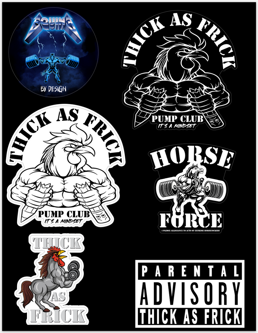 Sticker Sheet – Thick as Frick